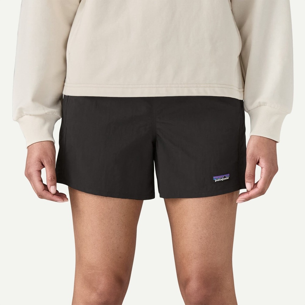 Patagonia Baggies Shorts Womens XS Black Nylon Elastic Waist Outdoor Casual
